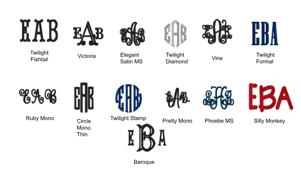 BYOP- Custom- Standard Size Monogram