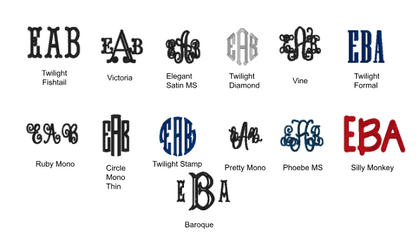 BYOP- Custom- Standard Size Monogram